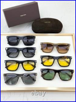 Tom Ford LELIO Sunglasses FT1207 Black/Gradient Gray 52-21-145mm New With Case