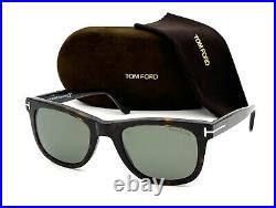 Tom Ford LEO FT0336 56R Dark Havana / Green Polarized 52mm Sunglasses TF0336