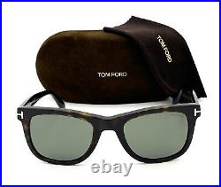 Tom Ford LEO FT0336 56R Dark Havana / Green Polarized 52mm Sunglasses TF0336