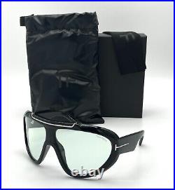 Tom Ford LINDEN FT1094 01N Black / Green Photochromic Sunglasses TF1094