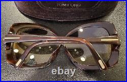 Tom Ford Ladies TF227 Calgary Havana Woman Gradient Authentic Frame Sunglasses