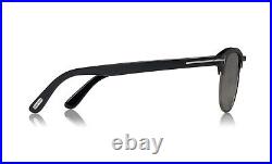Tom Ford Laurent-02 FT0623 623 02D Matte Black Grey Polarized Sunglasses