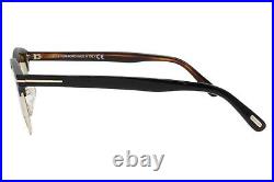 Tom Ford Laurent-02 TF 623 02J Black Gold Brown Lens Sunglasses 51-20-150 WithCase