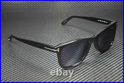 Tom Ford Leo FT0336 01V Shiny Black Blue 52 mm Men's Sunglasses