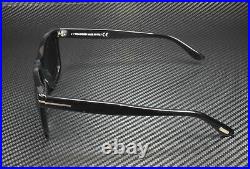 Tom Ford Leo FT0336 01V Shiny Black Blue 52 mm Men's Sunglasses
