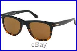 Tom Ford Leo TF 336 05E Havana & Black Sunglasses Brown Lens Size 52