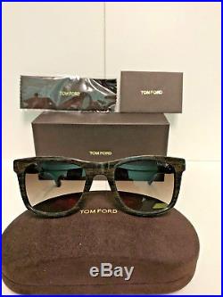 Tom Ford Leo TF 336 05K Shiny Havana Brown Sunglasses FT0336