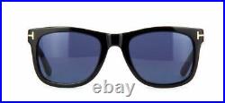 Tom Ford Leo TF 9336 01V Black Sunglasses Sonnenbrille Blue Lens Size 52