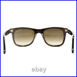 Tom Ford Leo TF 9336 05K Black / Brown Gradient Sunglasses Sonnenbrille Size 52