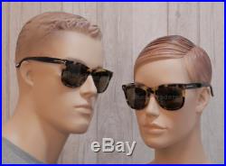 Tom Ford Leo Unisex Sunglasses Shiny Havana Torte Black Roviex Brown 0336 55j
