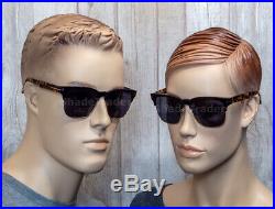 Tom Ford Louis Square Sunglasses Black Gold Havana Polarized Grey Ft 0386 01d