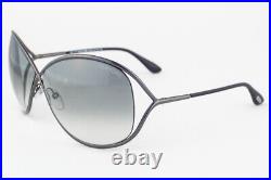 Tom Ford MIRANDA 130 08B Shiny Gunmetal / Gray Gradient Sunglasses TF130 08B