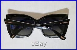 Tom Ford Made in Italy Irina TF390 03D Polarized Black Sunglasses, 50-13-140