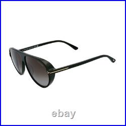 Tom Ford Marcus Smoke Gradient Pilot Men's Sunglasses FT1023 01B 60 Tom Ford Marcus Smoke Gradient Pilot Men's Sunglasses FT1023 01B 60