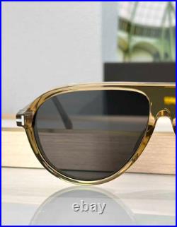 Tom Ford Marcus Sunglasses TF1023 45A Crystal/Gray New