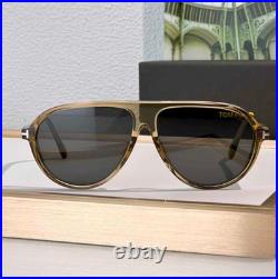 Tom Ford Marcus Sunglasses TF1023 45A Crystal/Gray New