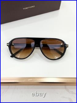 Tom Ford Marcus Sunglasses TF1023 48N Black/Brown 58-15-145mm With Case New