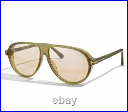 Tom Ford Marcus Sunglasses TF1023 93E Light Grey Crystal/Light Brown New
