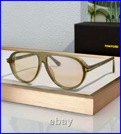 Tom Ford Marcus Sunglasses TF1023 93E Light Grey Crystal/Light Brown New