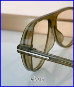Tom Ford Marcus Sunglasses TF1023 93E Light Grey Crystal/Light Brown New