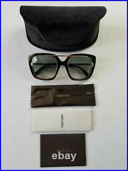 Tom Ford Marissa-02 Tf619-01b Black Gold Women's Sunglasses Made In Italy