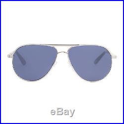 Tom Ford Marko TF 144 18V Silver/Blue James Bond 007 Aviator Sunglasses