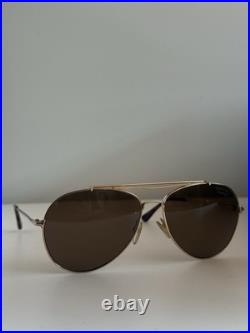 Tom Ford Marko TF144 58mm Polarized Aviator Sunglasses Gold/Brown 3P