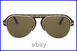Tom Ford Marshall TF 929 52J Tortoise Gold Brown Len's Men's Sunglasses WithCase