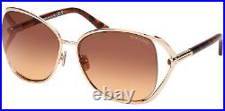 Tom Ford Marta Women's Oversized Metal Butterfly Sunglasses FT1091 Italy