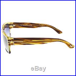 Tom Ford Mason Mens FT0445-50B Sunglasses Dark Brown Striped Honey