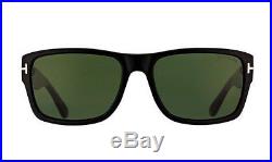 Tom Ford Mason Sunglasses Shiny Black Green Ft 0445 01n Made In Italy