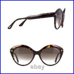 Tom Ford Maxine TF763 52K Havana Plastic Cat eye Sunglasses Frame 56-18-140