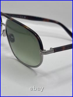 Tom Ford Maxwell FT1019 14P Metal Ruthenium Green 59 mm Sunglasses