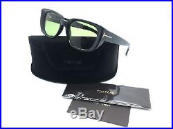 Tom Ford Men Black Square Italy Sunglasses Raphael TF 492 01N 2 52 Plastic