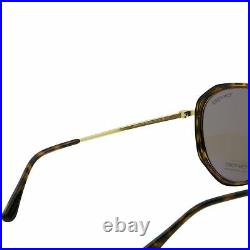 Tom Ford Men Sunglasses Vittorio FT-0749-52J Gold-Tortoiseshell Aviator Brown 2N