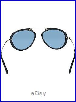 Tom Ford Men's Aaron FT0473-01V-53 Black Aviator Sunglasses