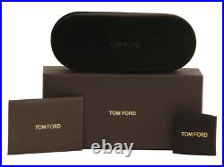 Tom Ford Men's August TF678 01V Shiny Black Rectangular Sunglasses 58mm