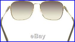 Tom Ford Men's Edward FT0377-28K-58 Gold Square Sunglasses