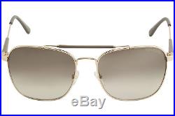 Tom Ford Men's Edward TF377 TF/377 28K Rose Gold Fashion Pilot Sunglasses 58mm