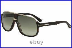 Tom Ford Men's Eliott TF335 TF/335 56K Havana/Gold Fashion Pilot Sunglasses 60mm