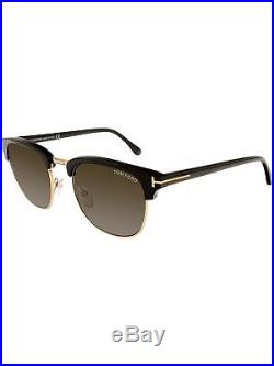 Tom Ford Men's FT0248-05N-53 Black Square Sunglasses