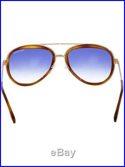 Tom Ford Men's Gradient Andy FT0468-56W-58 Gold Aviator Sunglasses