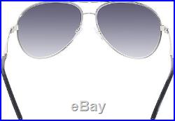 Tom Ford Men's Gradient Charles FT0035-753-62 Silver Aviator Sunglasses