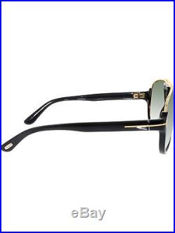 Tom Ford Men's Gradient Dimitry FT0334-01P-59 Black Aviator Sunglasses