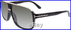 Tom Ford Men's Gradient Elliot FT0335-01P-60 Grey Oval Sunglasses