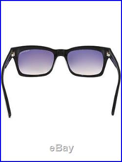 Tom Ford Men's Gradient Frederik FT0494-01B-54 Black Rectangle Sunglasses