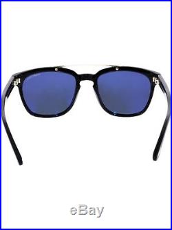 Tom Ford Men's Holt FT0516-01A-54 Black Rectangle Sunglasses