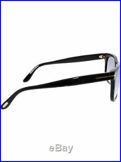 Tom Ford Men's Leo FT0336-01V-52 Black Square Sunglasses