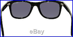 Tom Ford Men's Leo FT9336-01V-52 Black Square Sunglasses