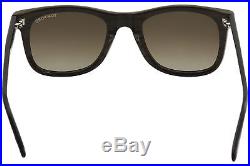 Tom Ford Men's Leo TF9336 TF/9336 05K Brown Horn/Black Square Sunglasses 52mm
